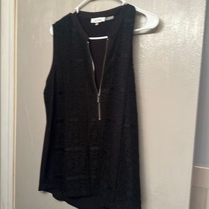 Calvin Klein dressy sleeveless black lace  top